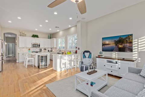 Living room number 2 right off the kitchen with 60” TV with Roku and utube TV