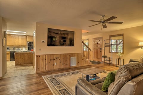 Enjoy the open airy floor plan connecting the living and kitchen areas