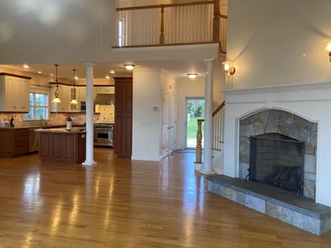 Gleaming newly refinished hardwood floors throughout!