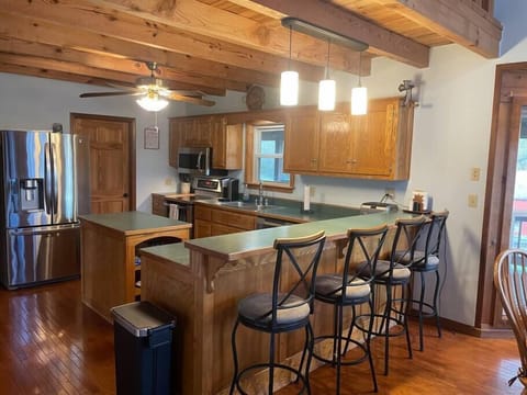 Open floor plan kitchen