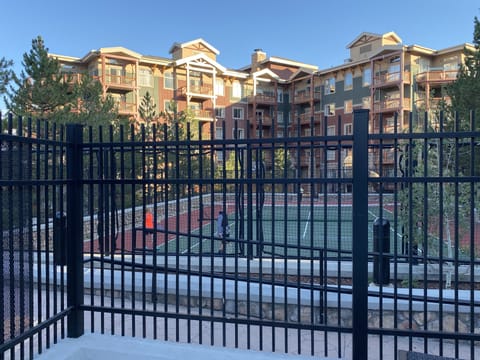 Basketball & tennis courts available in summer.