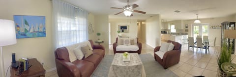 Panoramic Layout of Living room & Dining Area