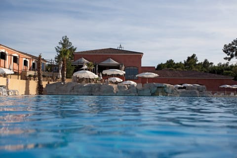 The outdoor pool truly makes your stay magical.