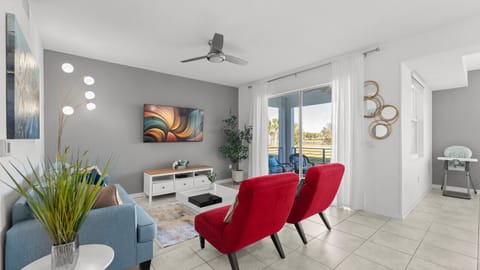 Living Room with 65` Smart TV