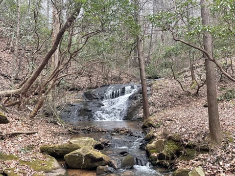 Enjoy the peaceful waterfall