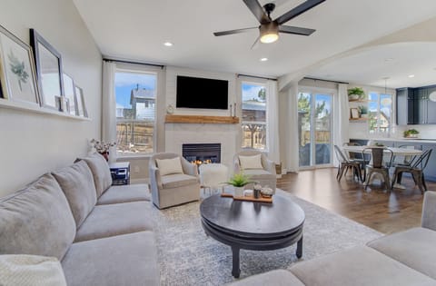 Main level Family Room looking into the Dining room