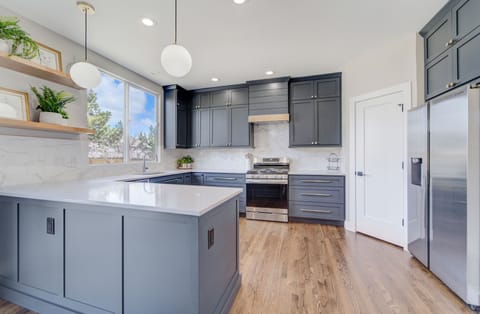 The beautiful Kitchen with walk-in pantry and new appliances