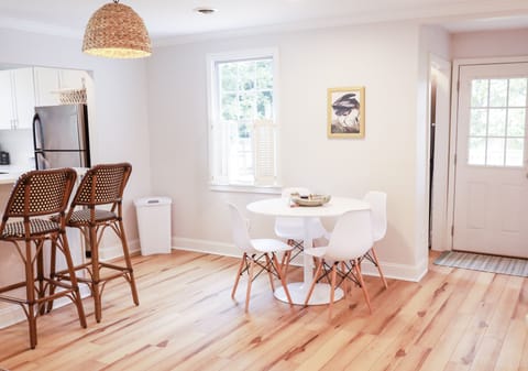Dining area and door to back porch