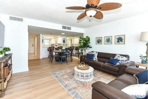 full view of the living area as you come in off the balcony to refill your cup