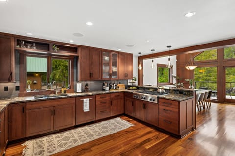 Spacious, fully-stocked kitchen