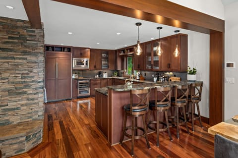 Elegant tiger wood flooring