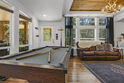 Living Room w/ Pool Table