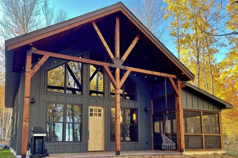 Just incredible design! These cedar beams give Cedar Ridge its name, and they're also a perfect frame for some incredible views into the woods and out to Lake Superior.