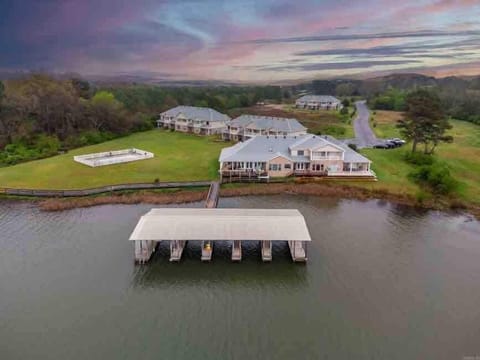 Aerial view of P2 Condo on Lake Hamilton