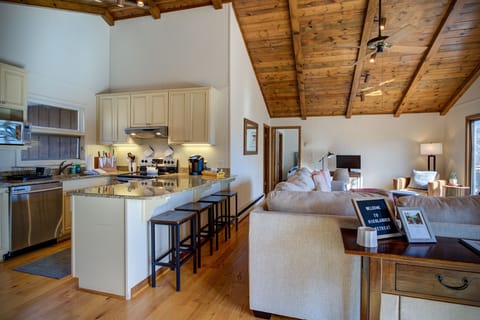 Open floor plan with the kitchen right off of the living room! 