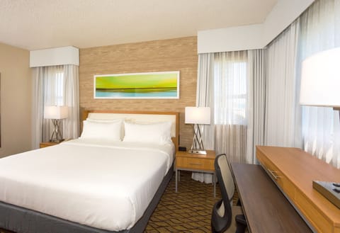 Unit with 1 King bed. Exact units will be assigned upon arrival. Views, colors, and decor may vary.
