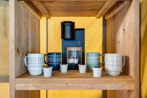 You are provided 4 k-cups of The Heavenly Roast coffee. Enjoy a cup of Joe on your deck.