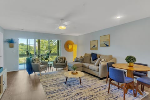 Spacious well-lit living room with modern decor!