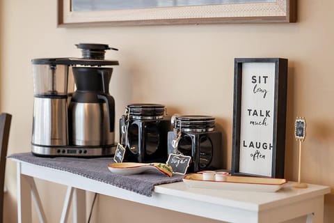 Complimentary coffee bar