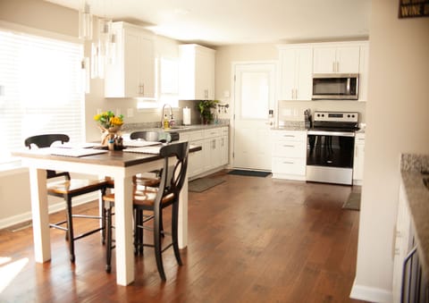 Fully stocked kitchen