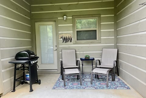 Space to relax and soak in the view of the mountains. 