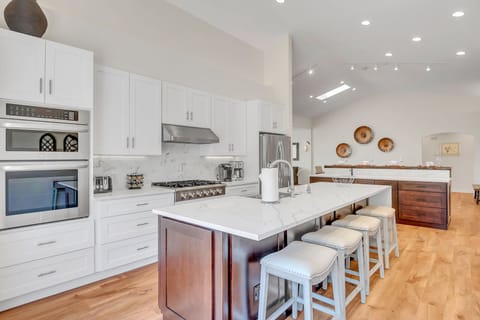 Large Kitchen Island with Seating for Four