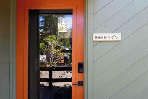 The front door of the Miners Suite