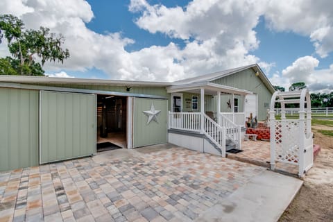 barn apartment and horse stall entrance