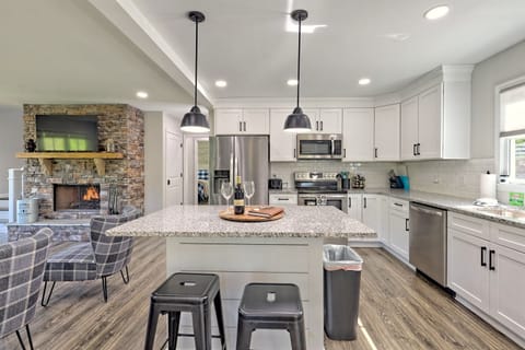 Kitchen Opens to the Living Room
