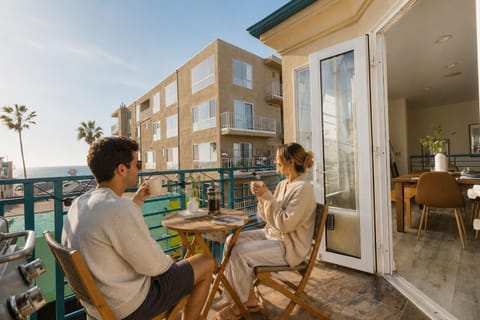 Enjoy a morning coffee with Ocean views from your private balcony