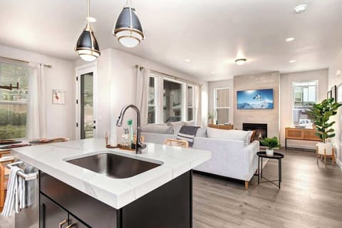 Kitchen into Living Room