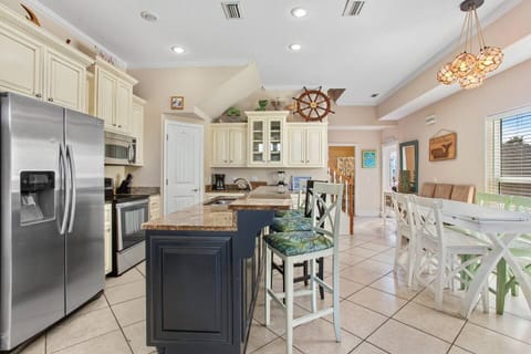 The kitchen has been recently upgraded with a brand new 2025 refrigerator, dishwasher, and oven, along with everything needed for easy family meals during your stay.