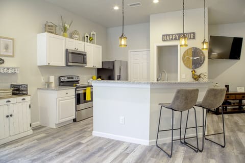 Fully stocked kitchen
