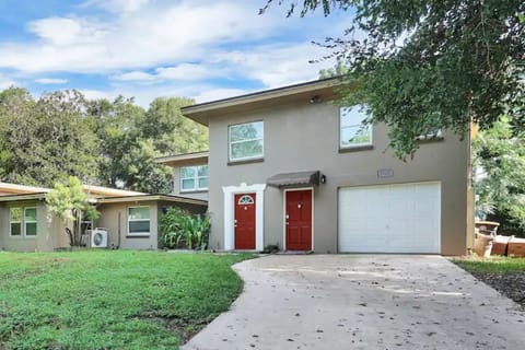 Front of the house.  Unit 2 is the red door to the right.