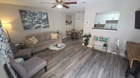Entry way and living room, freshly remodeled