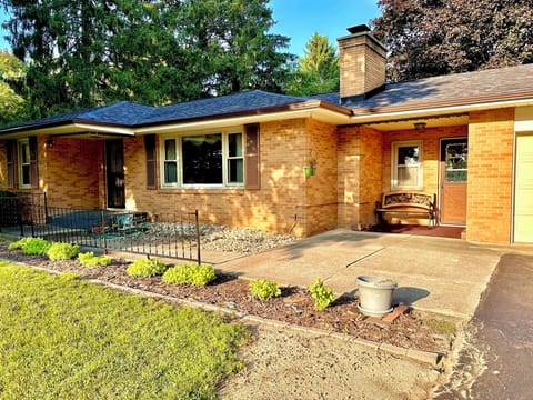 Classic brick ranch home.