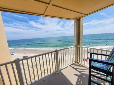 Balcony views of the beach