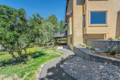 We have a beautiful path leading to your private entrance to the lower level unit!