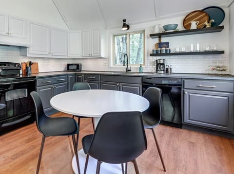 This kitchen comes with everything you need for a weekend away to prep and cook!