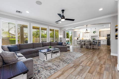 Large open concept is perfect for connecting with your group during your stay