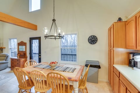 Dining Area | 1st Floor | Window A/C Units | Full Kitchen