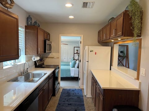 Full kitchen with plenty of storage