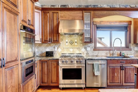 Gas Stove in Chefs Kitchen