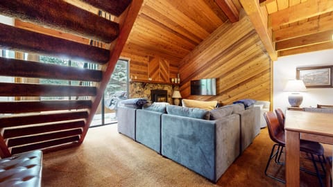 Indoors, Hardwood, Stained Wood, Furniture, Living Room