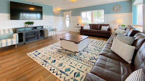 Electric fireplace & SmartTV and DVD player