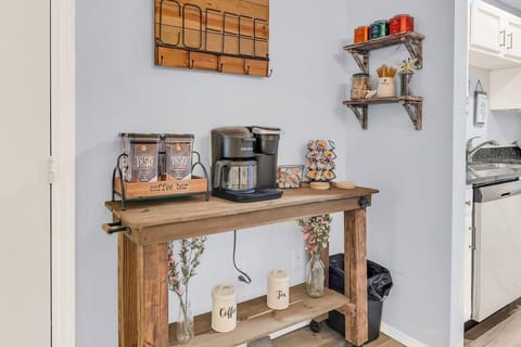 Coffee station with all the fixin's to start your morning off right!