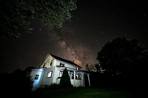 Beautiful stars light up the sky