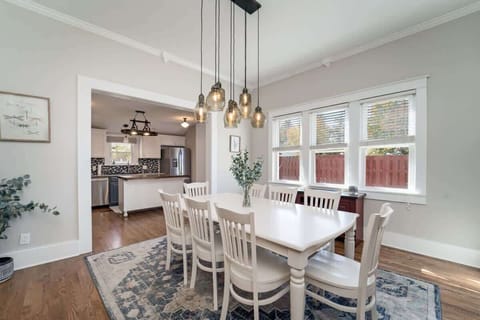 Enjoy your meal and conversation with family or friends in the dining area.