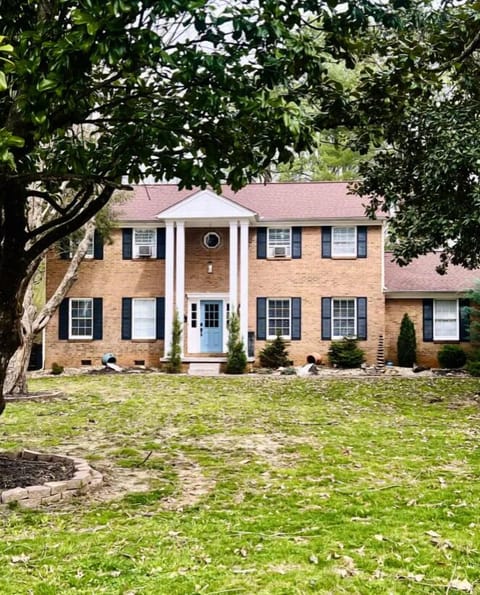 Beautiful brick home with huge front yard and mature trees