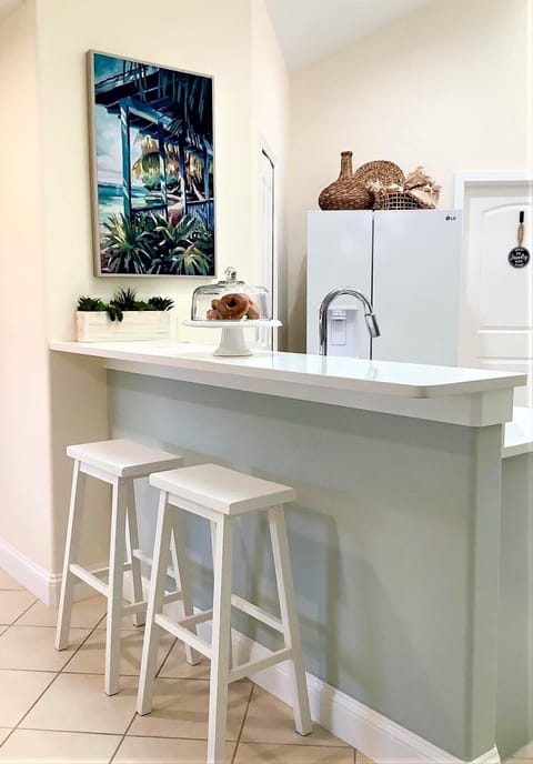 Kitchen high top counter.